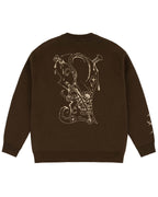 X Balti Skull Jacquard Sweatshirt - Brown