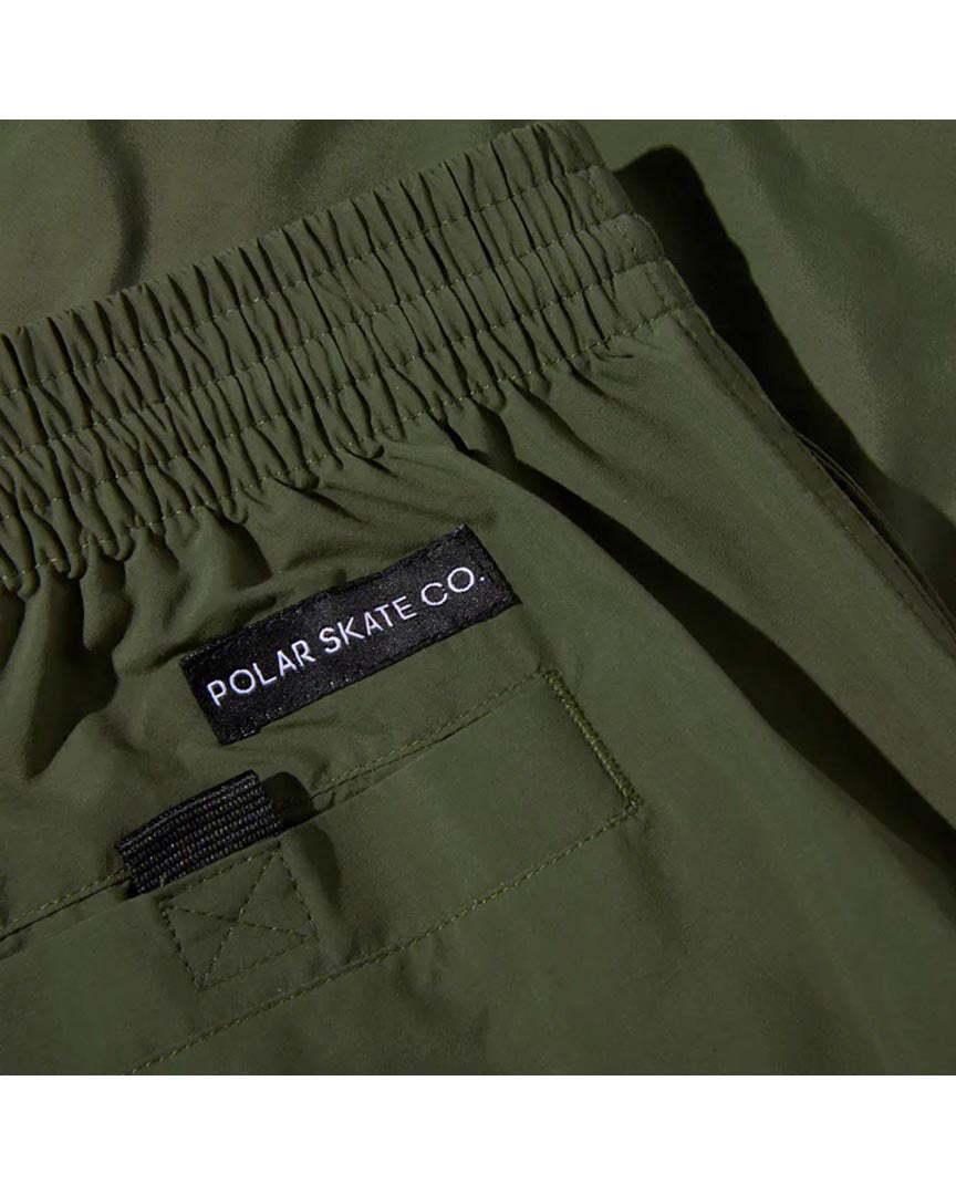 Short Utility Swim Shorts - Dark Olive
