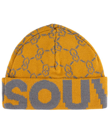 Tuque Jaquard Beanie - Butter/Grey