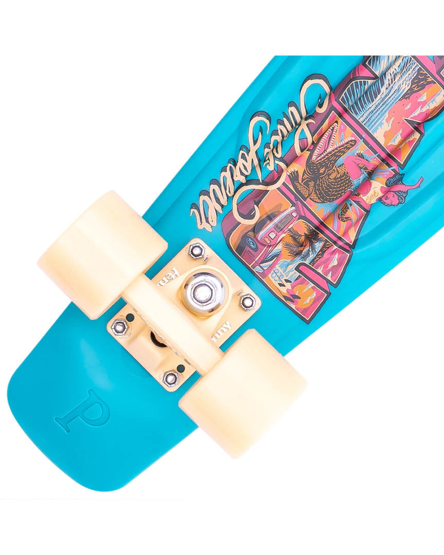 Postcard Coastal Blue 22" Complete Cruiser Skateboard