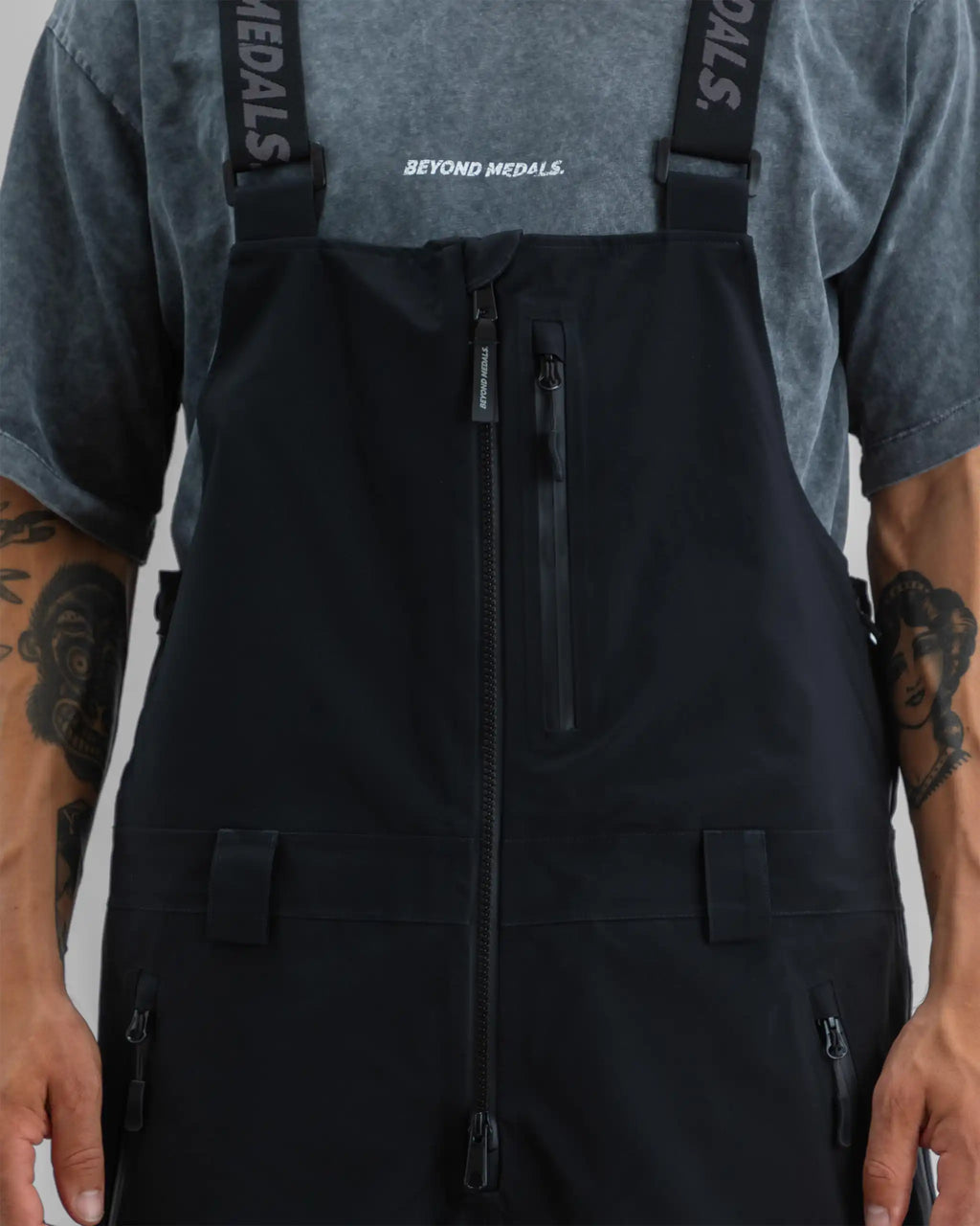 BEYOND MEDALS Tech Bib 2.0 3L Snow Bib - Black – view 8