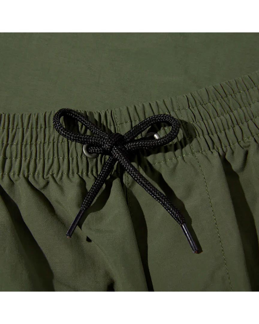 Short Utility Swim Shorts - Dark Olive