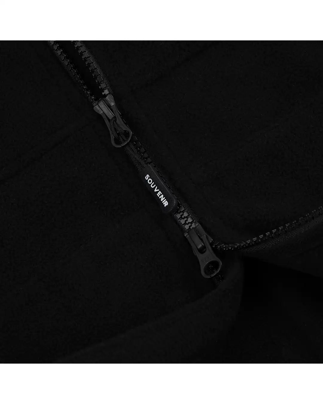 Cotton Ouaté Tech Fleece Zip Up - Black