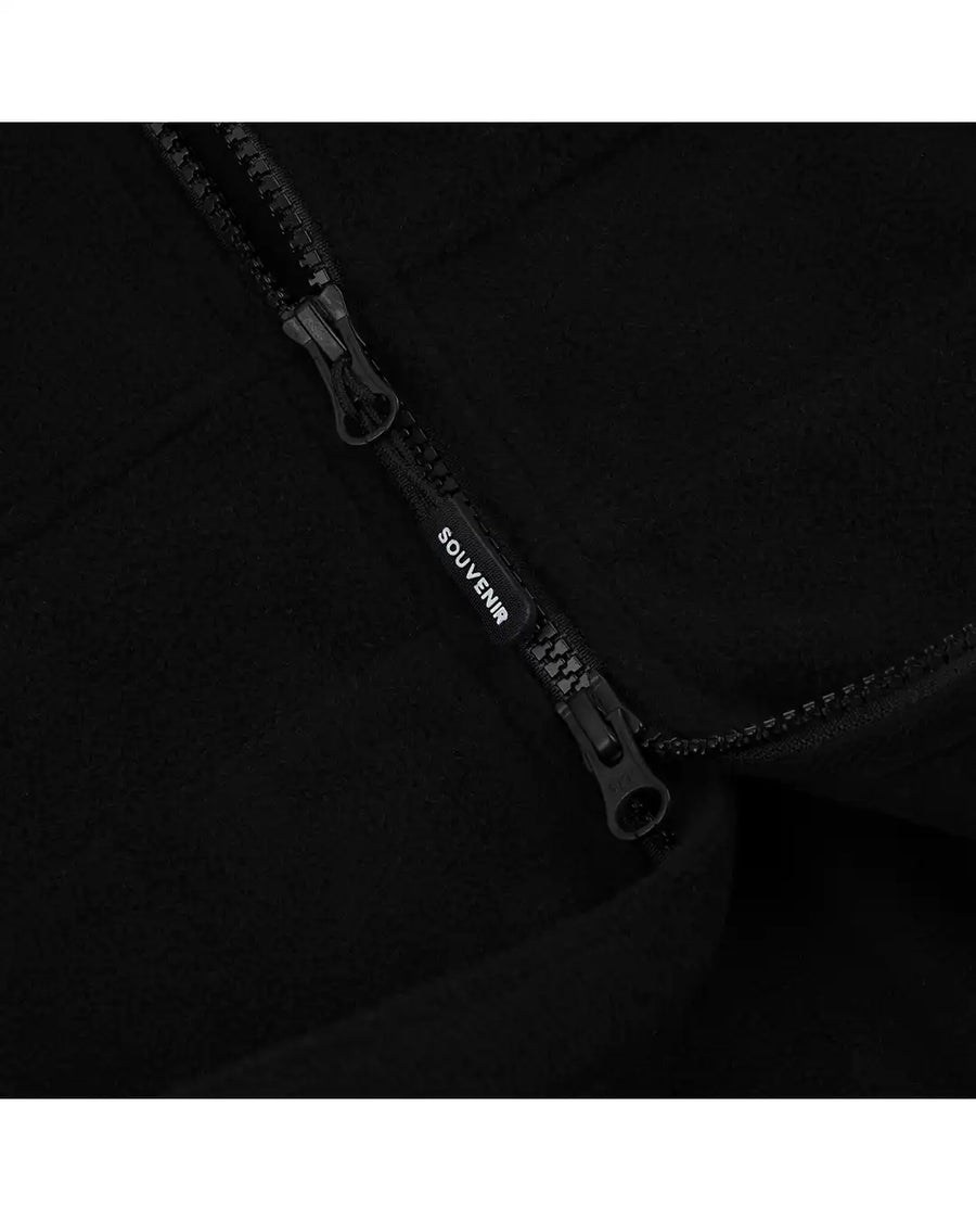 Cotton Ouaté Tech Fleece Zip Up - Black