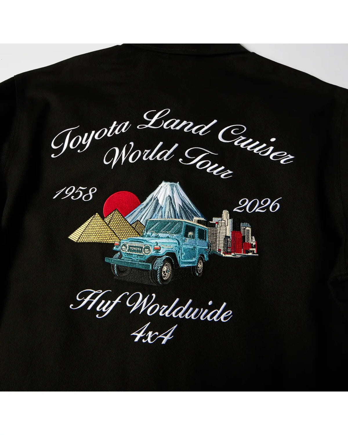 HUF X Toyota Land Cruiser World Tour Jacket - Black – view 6