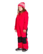 Little Flurry One Piece Kid's Winter Suit - Bright Cherry
