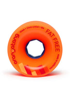 Fat Free Longboard Wheels - Orange