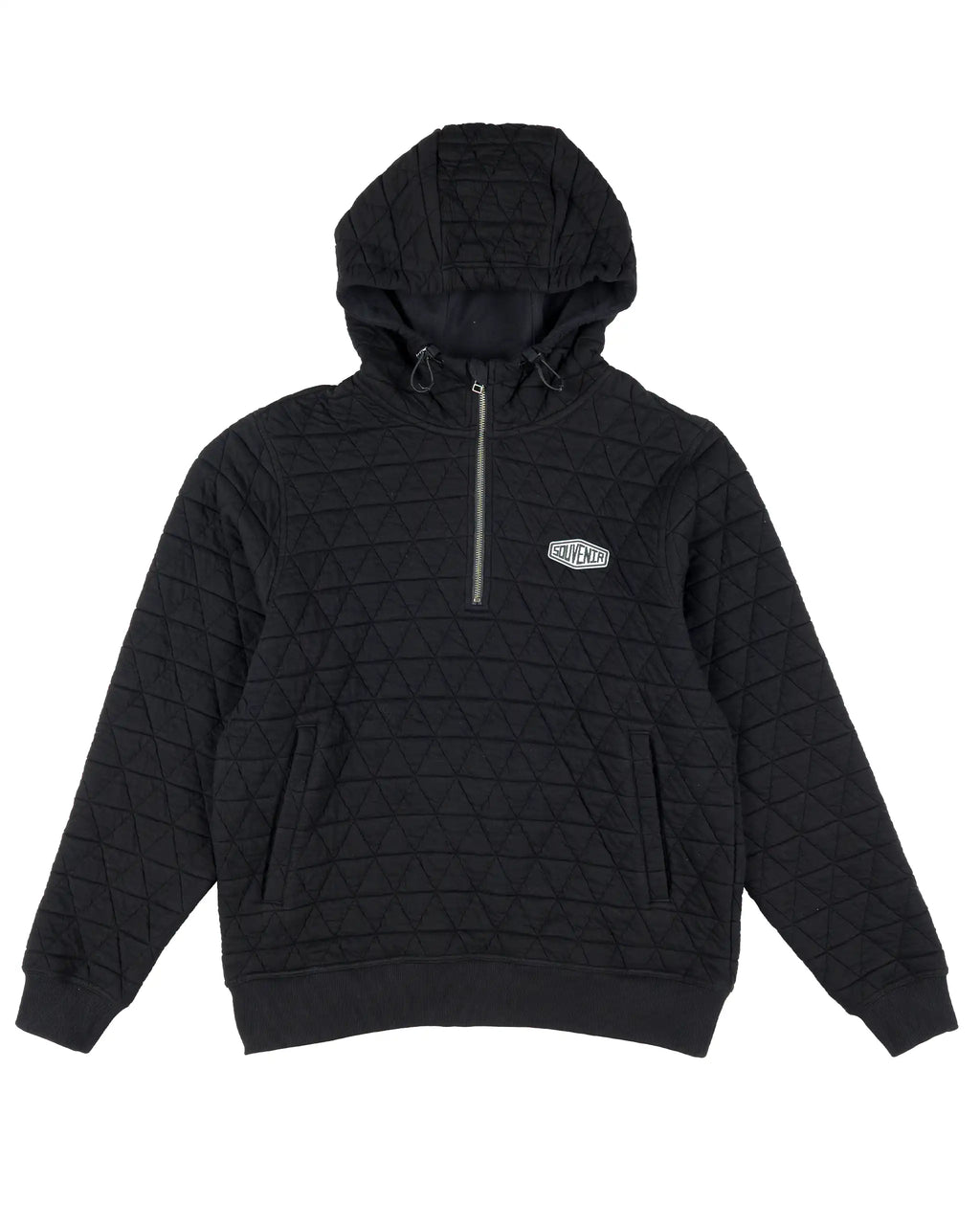 SOUVENIR Quilted Hoodie - Black
