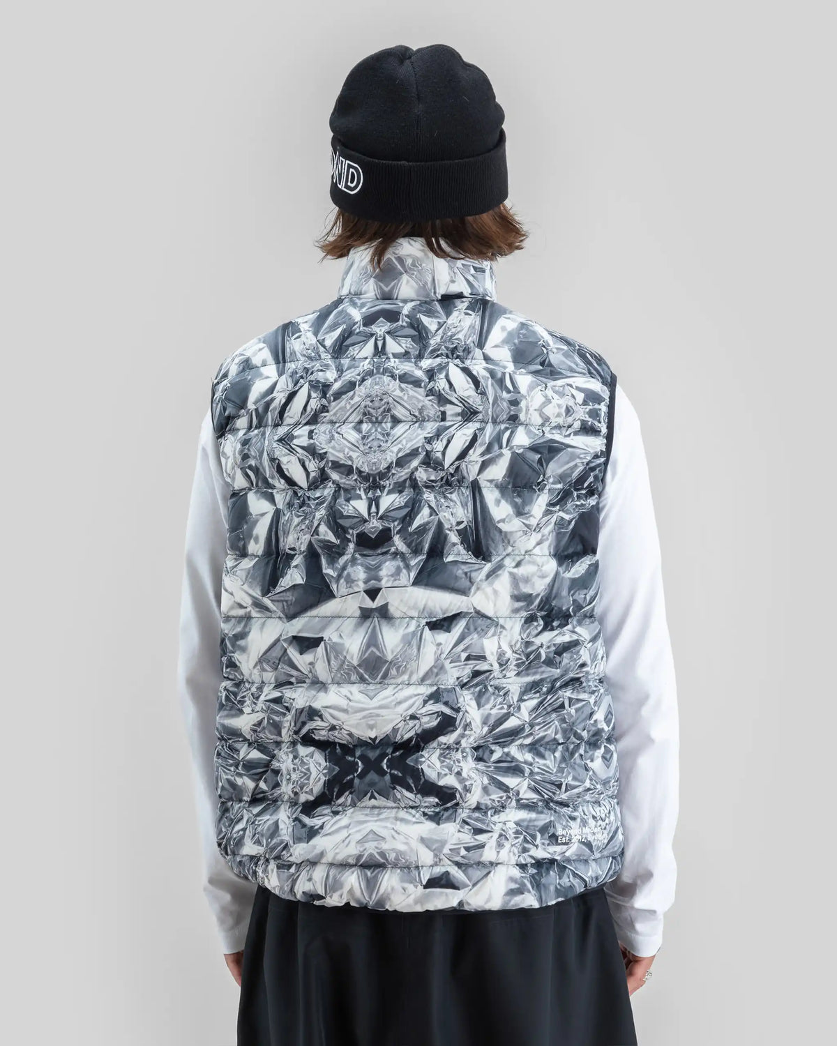 BEYOND MEDALS Packable Down Vest Winter Jacket - Print – view 6