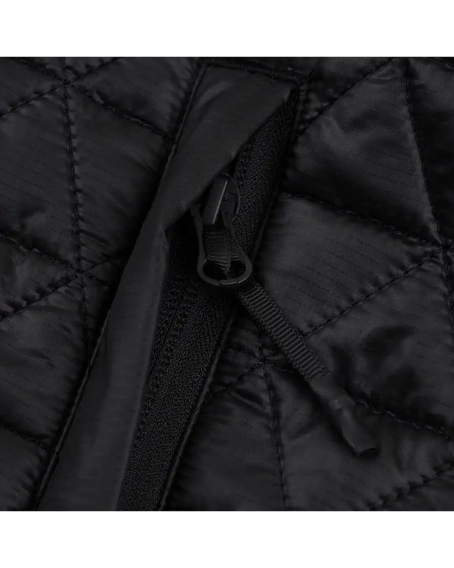 Convertible Micro Puffer Winter Jacket - Black
