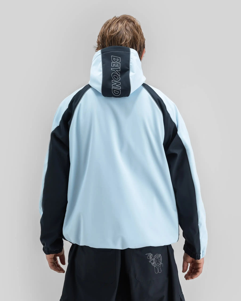 BEYOND MEDALS Softshell Jacket Winter Jacket - Light Blue – view 7