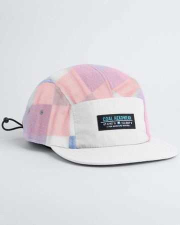 Bridger Fleece 5 Panel Cap - Oversized Check