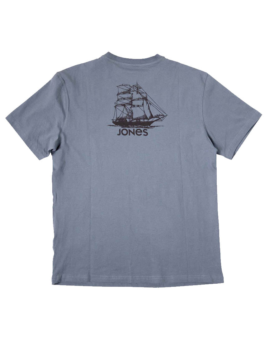T-shirt Truckee Back Print Ss - Ashb Blue