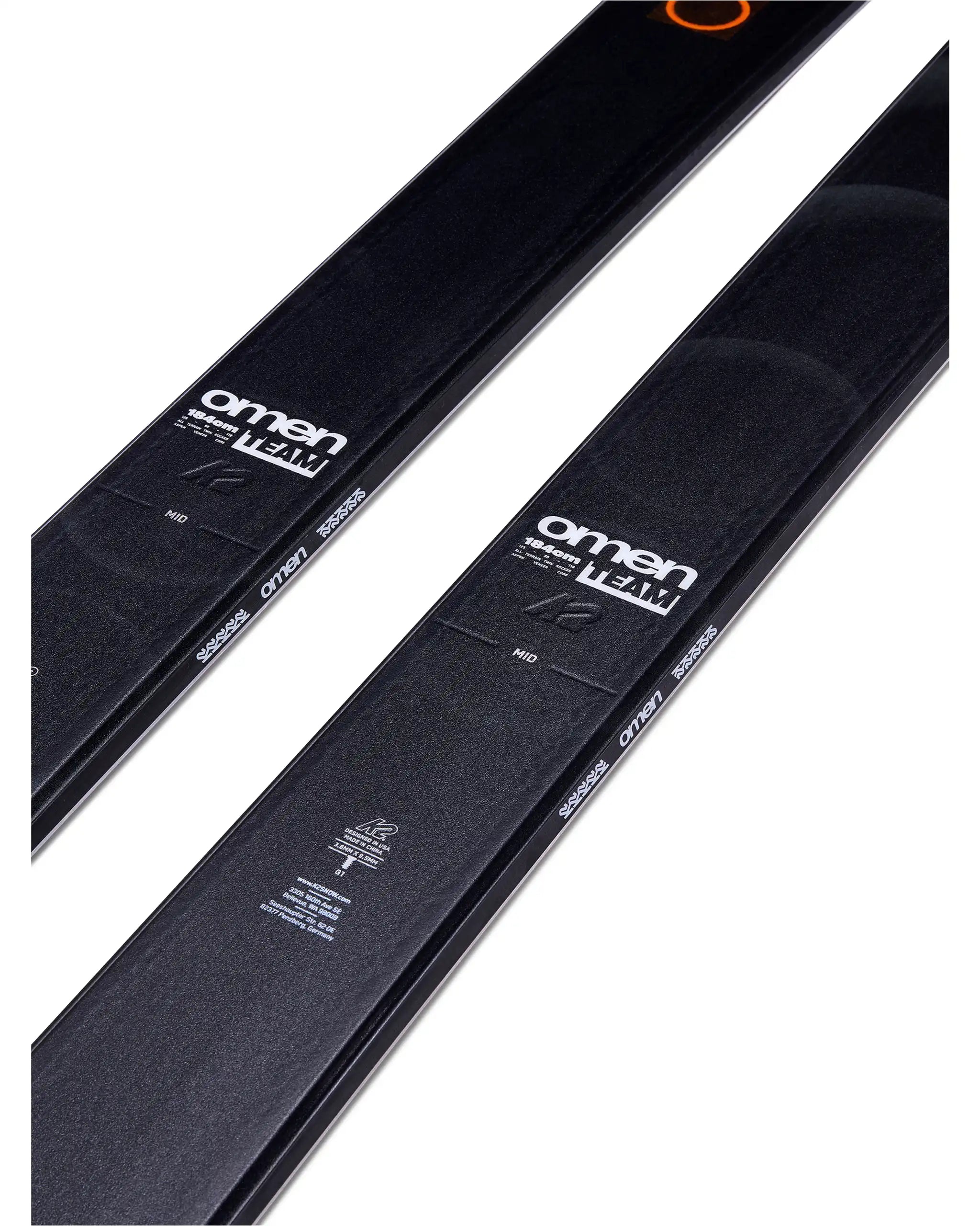 K2 Omen Team Skis 2027 centre top