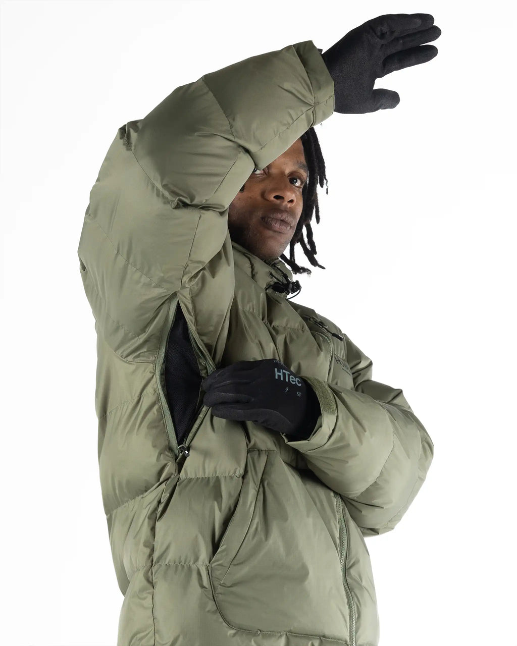 HOWL Puffy Winter Jacket - Army – view 7