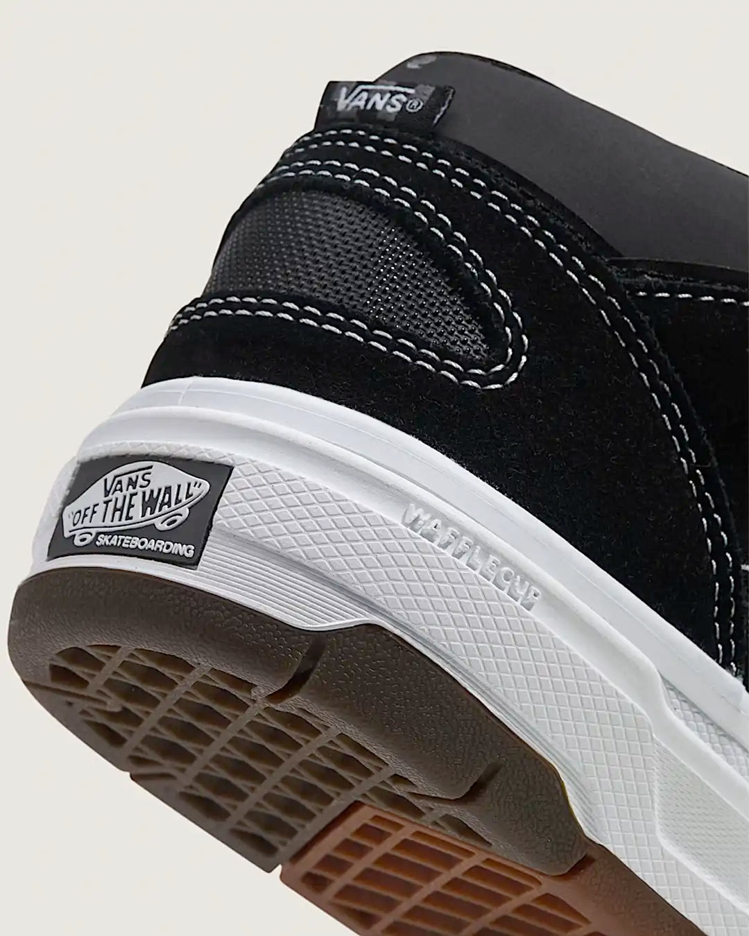 Skate Half Cab Wafflecup Shoes - Black/White