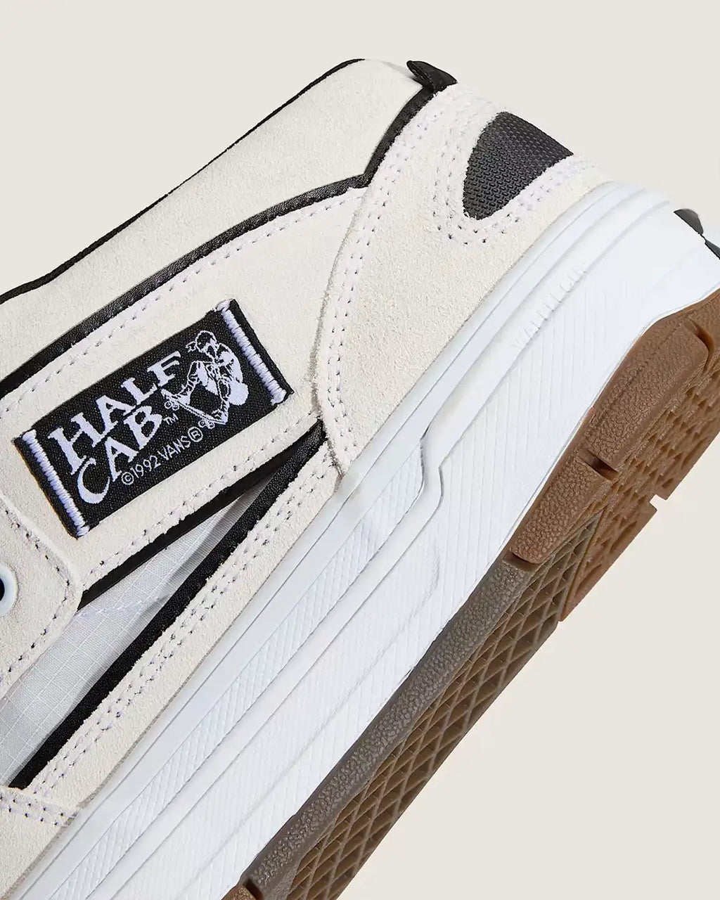 Souliers Skate Half Cab Wafflecup - White/Black
