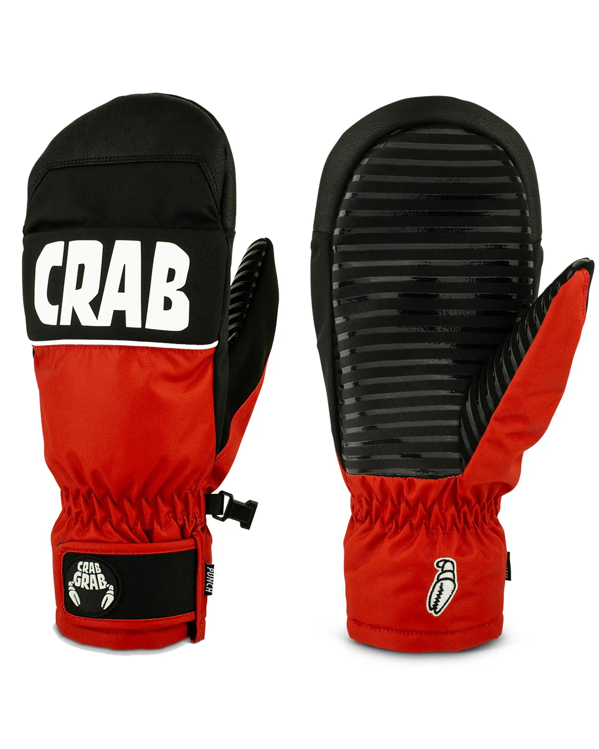 CRAB GRAB Punch Mitt - Original Red Gloves and Mitts