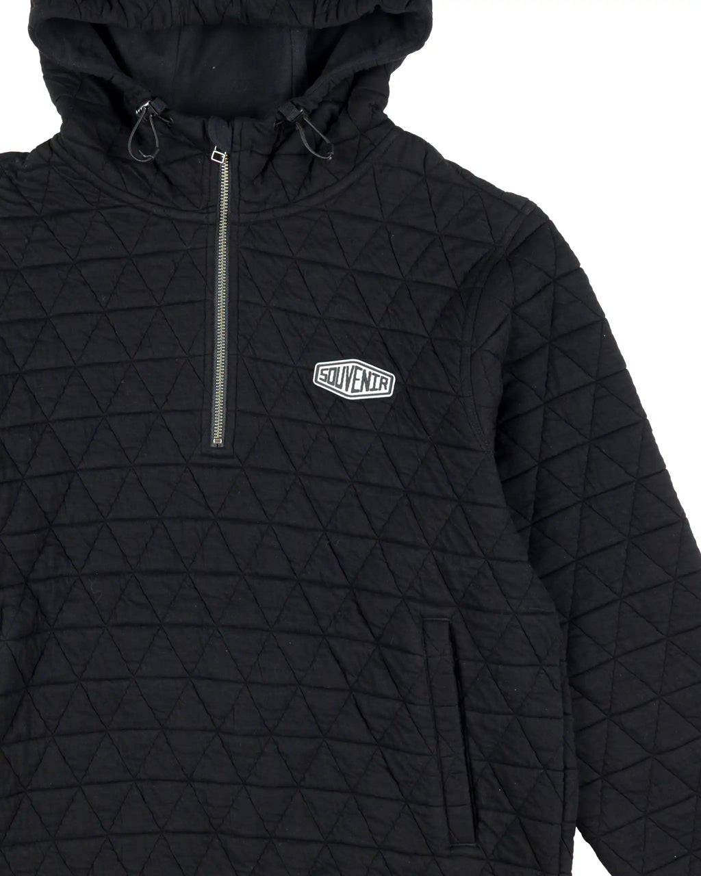 SOUVENIR Quilted Hoodie - Black – view 2