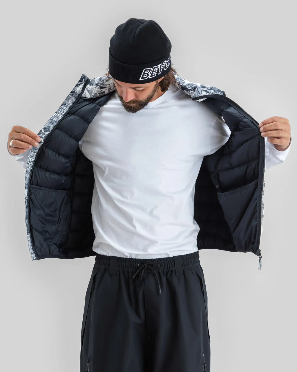 BEYOND MEDALS Packable Down Vest Winter Jacket - Print – view 8