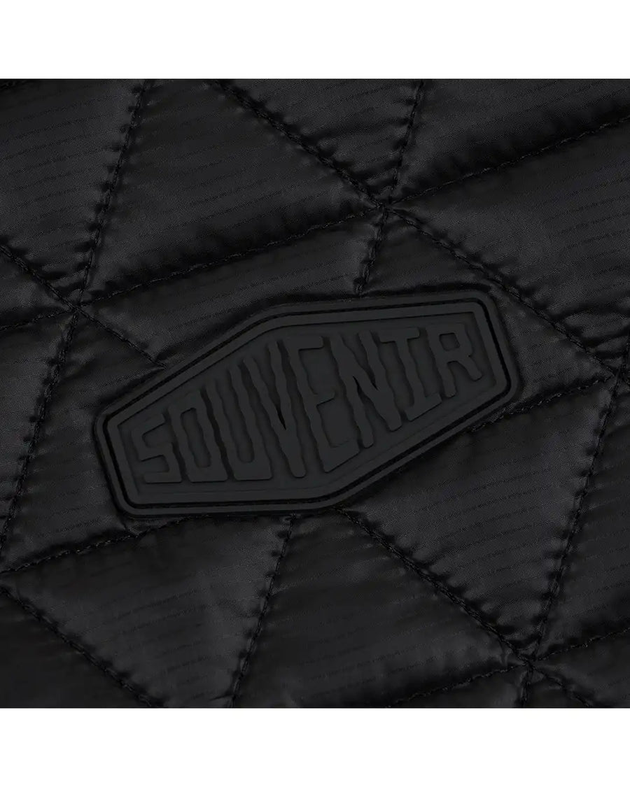 Convertible Micro Puffer Winter Jacket - Black