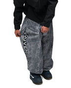 SOUVENIR Parachute - Blotch Print Snow Pants - Petrol Blue – view 6