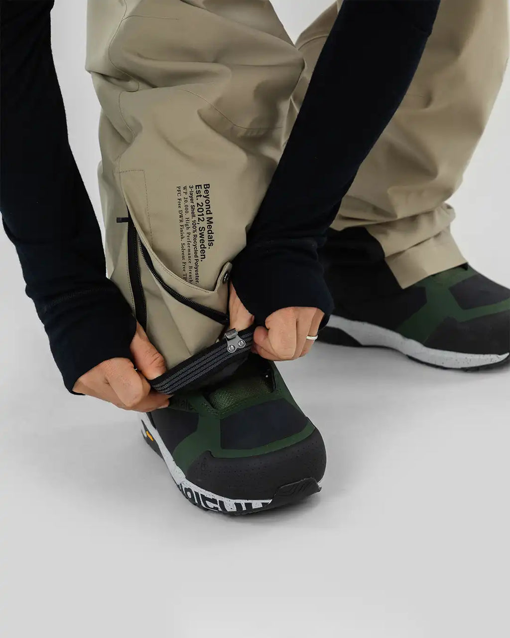 Tech 3L Snow Bib - Beige