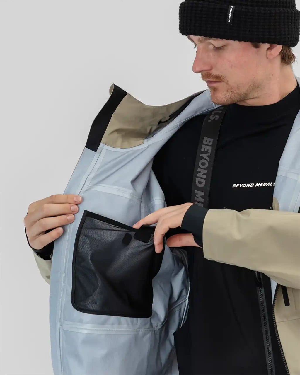 BEYOND MEDALS Pro Tech 3L Winter Jacket - Light Blue – view 7
