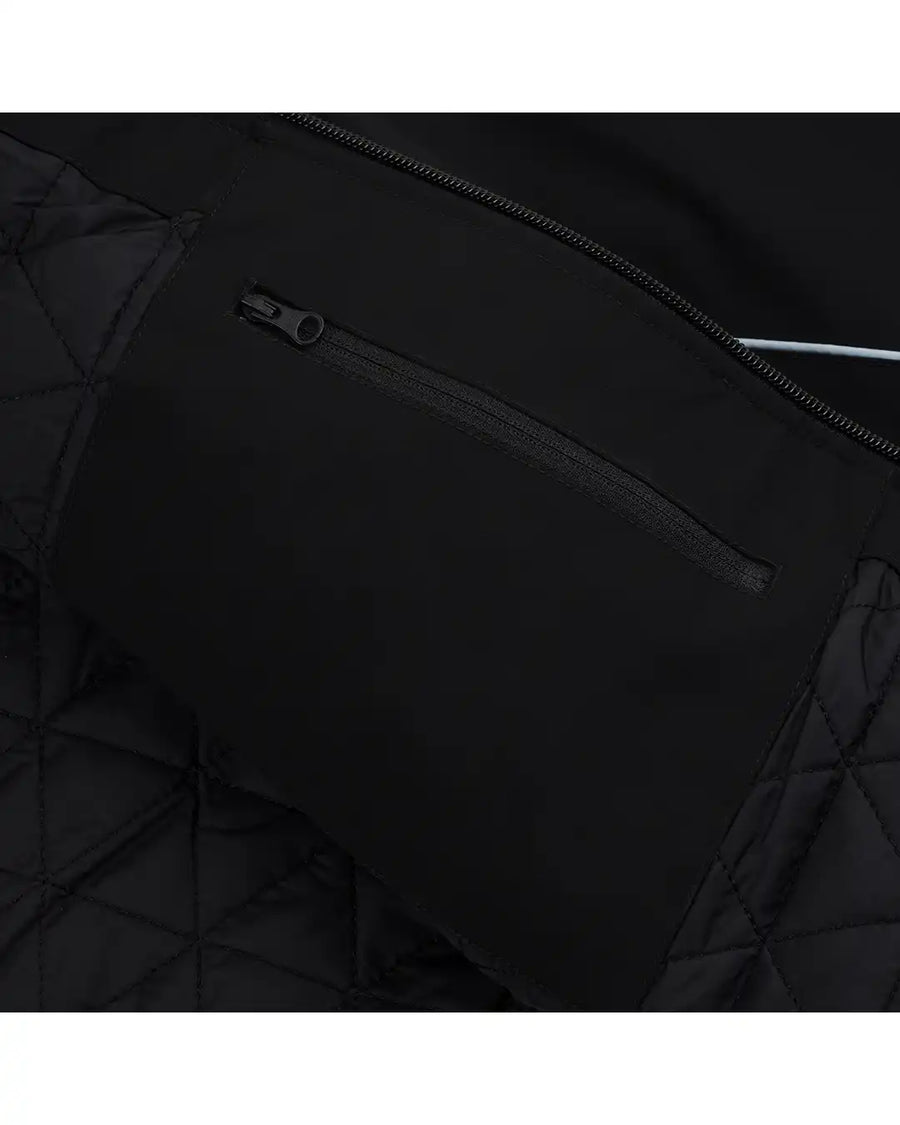 Insulated Track Winter Jacket - Black