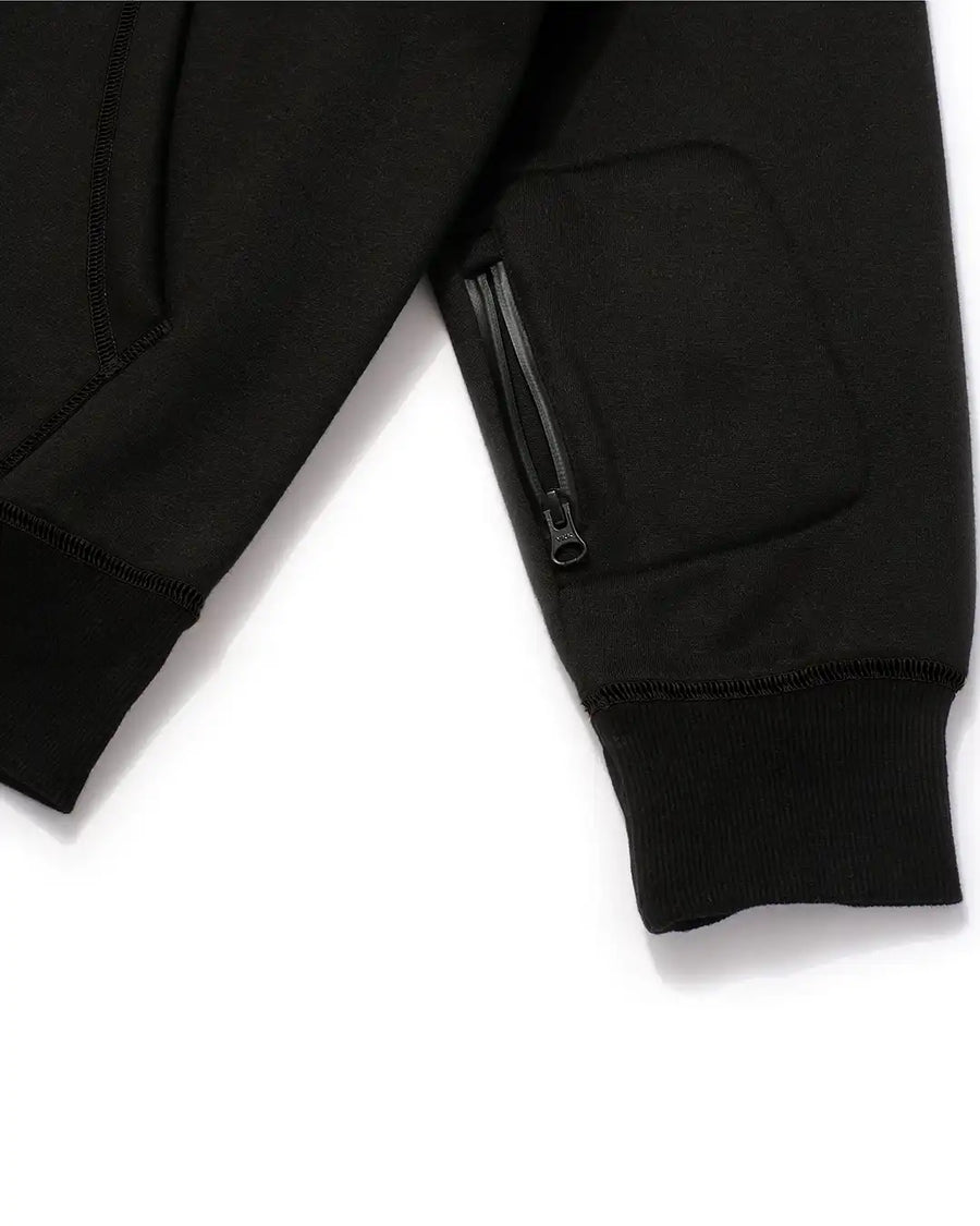 Hoodie Dwr Zip Up - Black