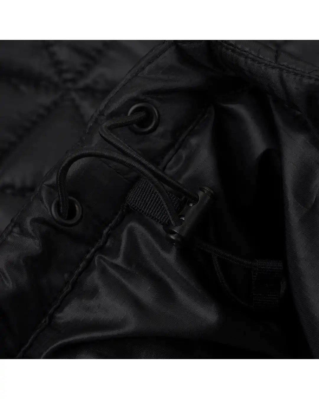 Convertible Micro Puffer Winter Jacket - Black