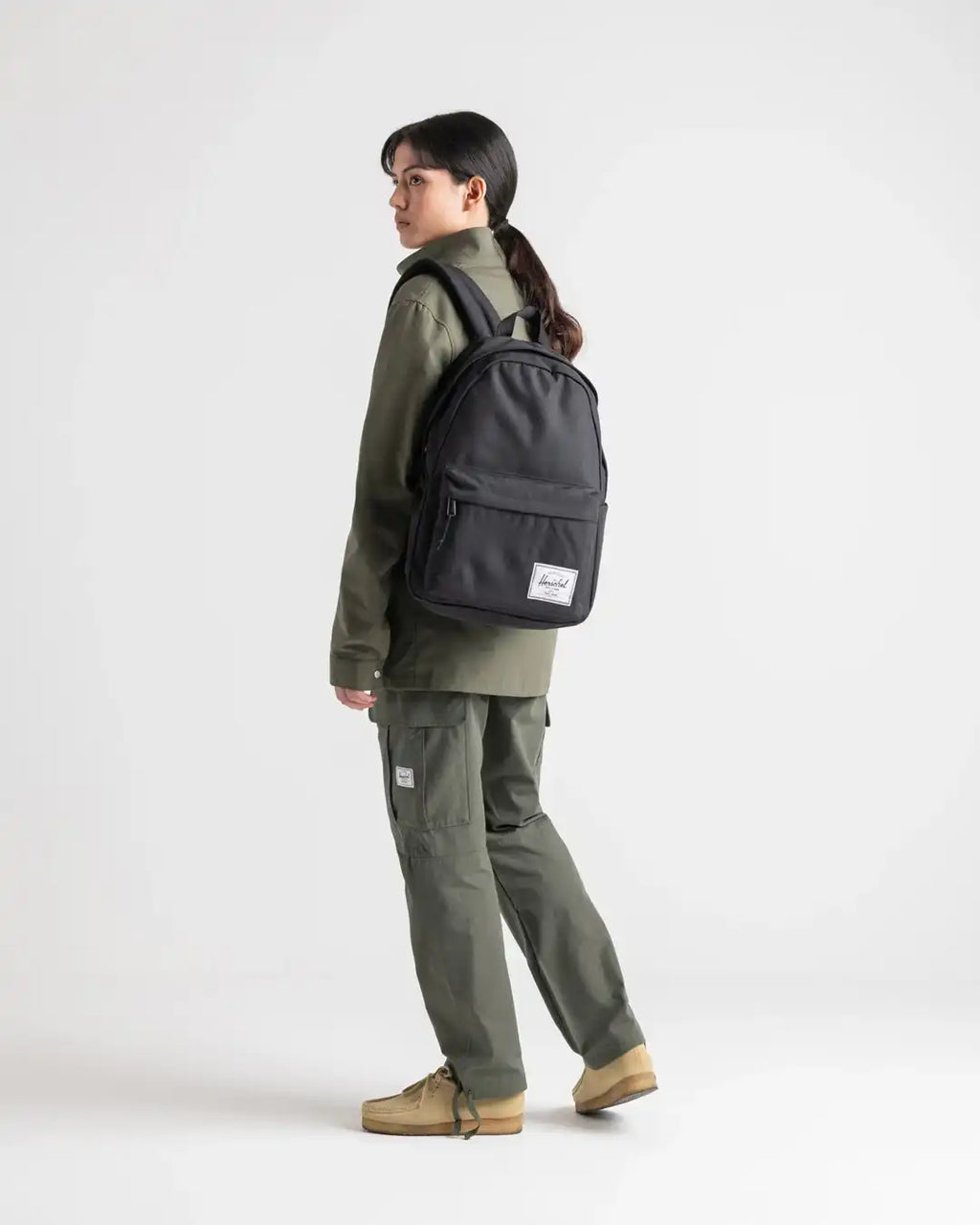 Classic XL Backpack Grid - London Fog