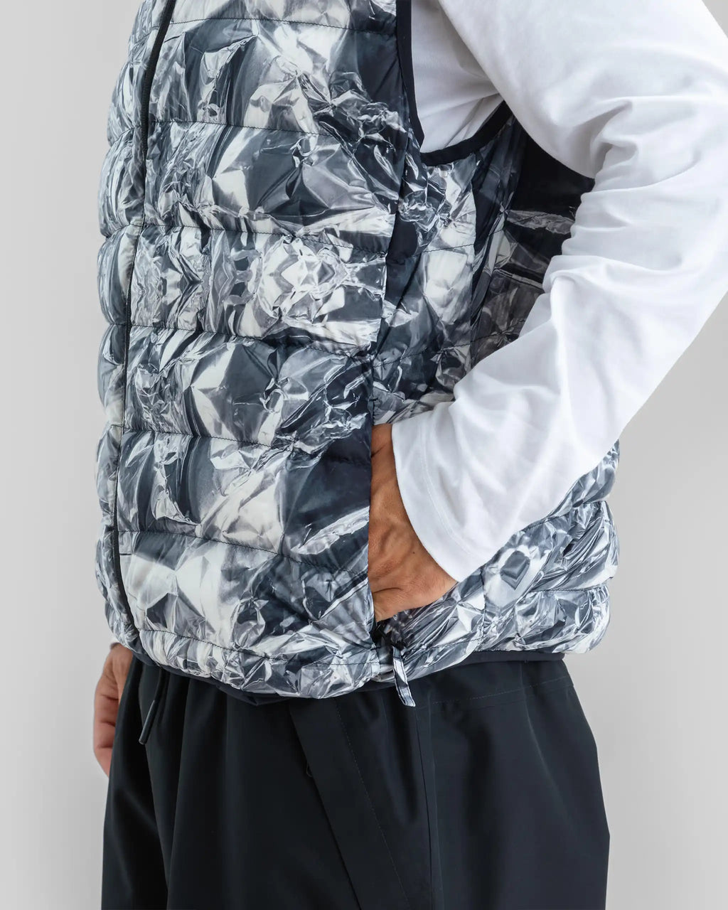 BEYOND MEDALS Packable Down Vest Winter Jacket - Print – view 9