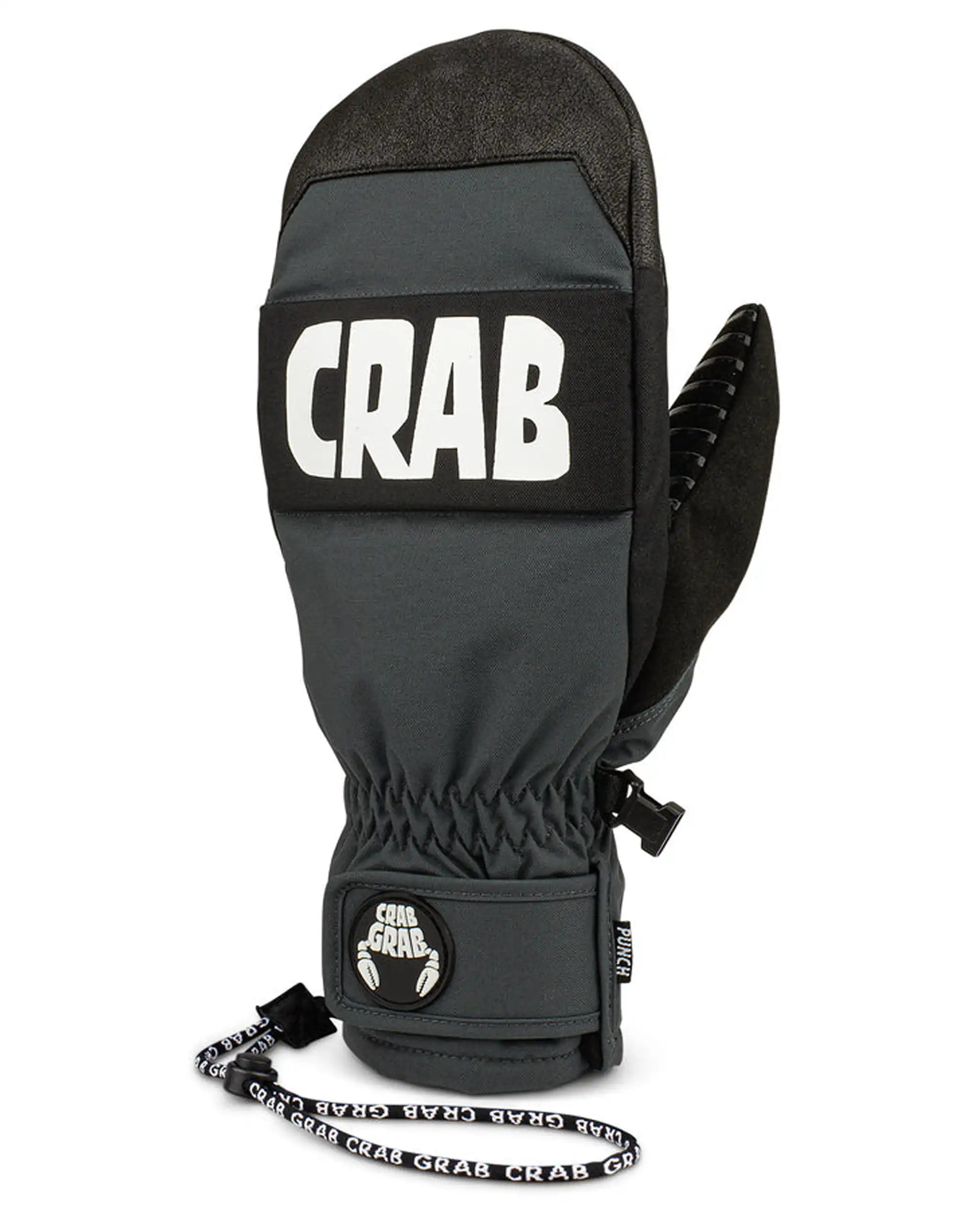 CRAB GRAB Punch Mitt - Washed Black Gloves and Mitts – view 2