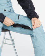 Elm Stretch Gore Bib Overall - Black