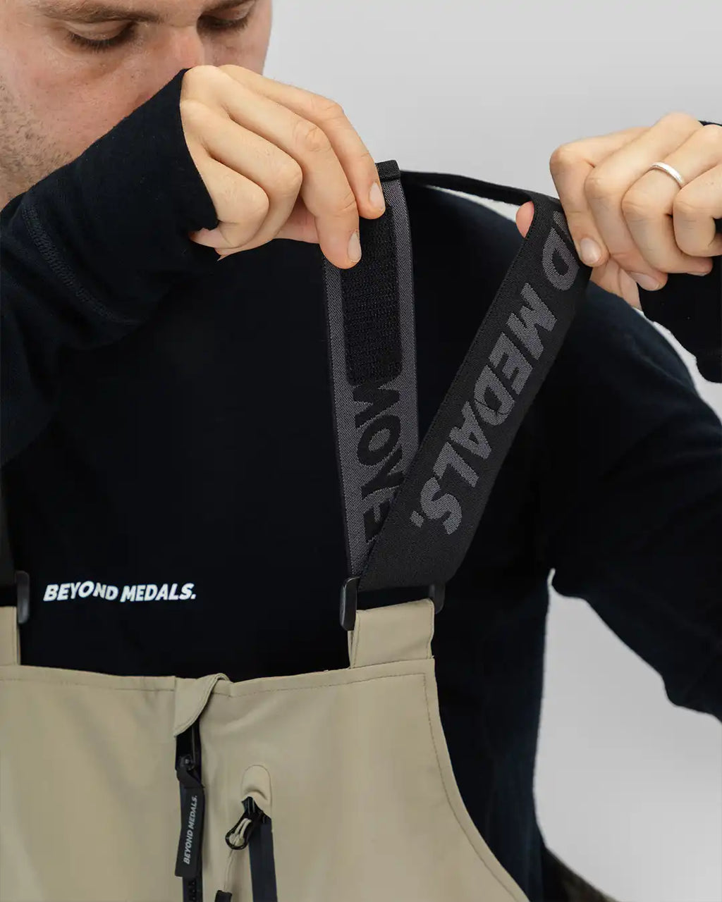 Tech 3L Snow Bib - Beige
