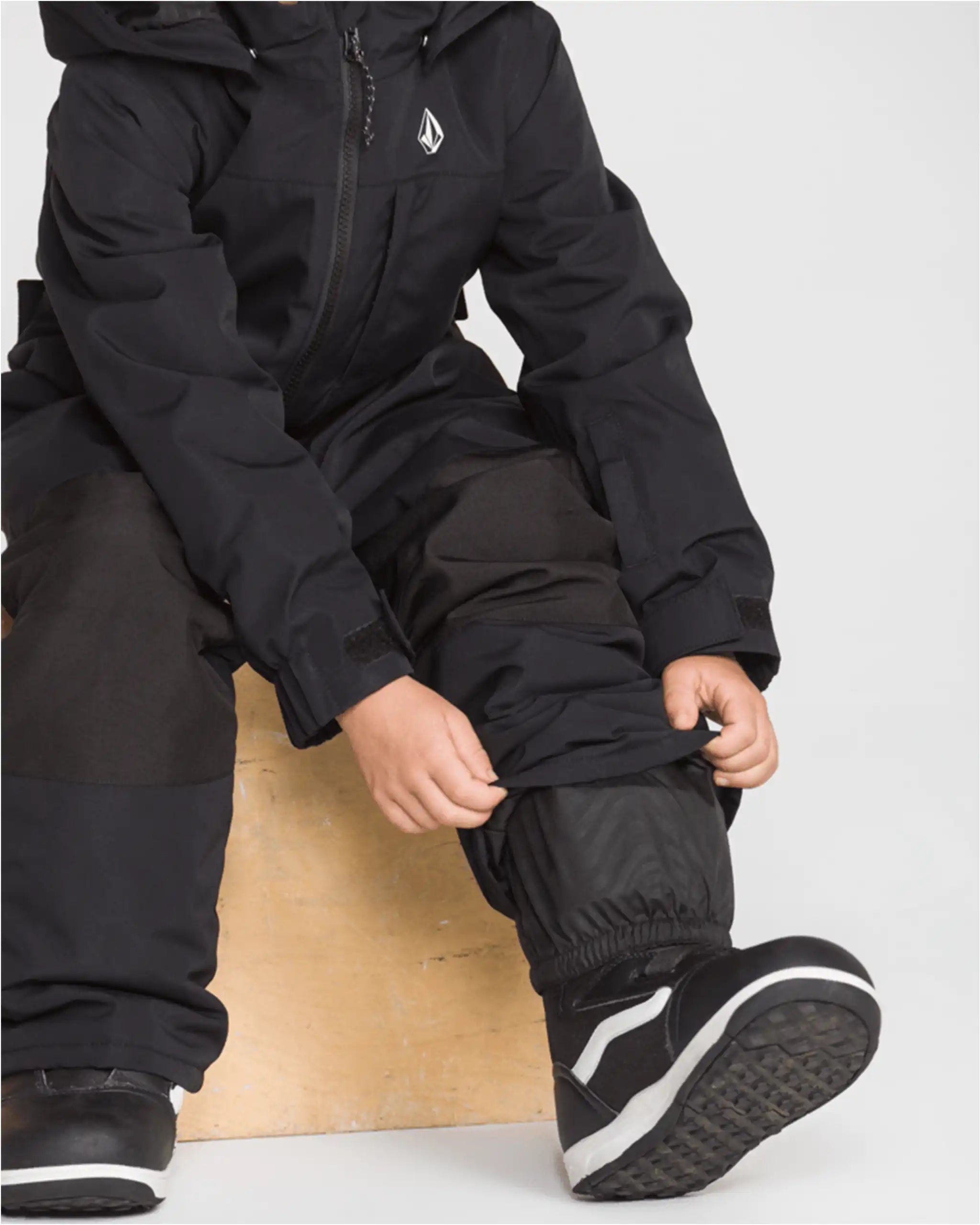 Little Flurry One Piece Kid's Winter Suit  - Black