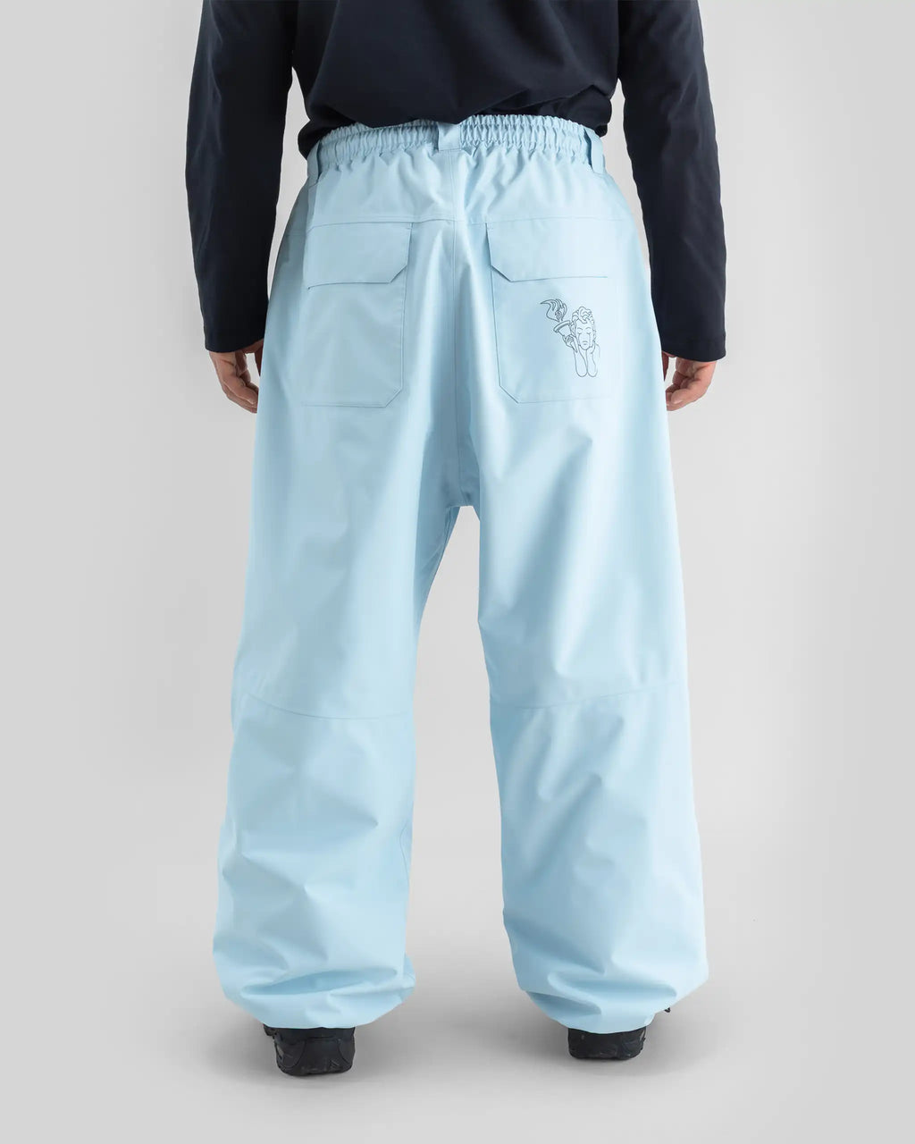 BEYOND MEDALS Park 2L Snow Pants - Light Blue – view 9