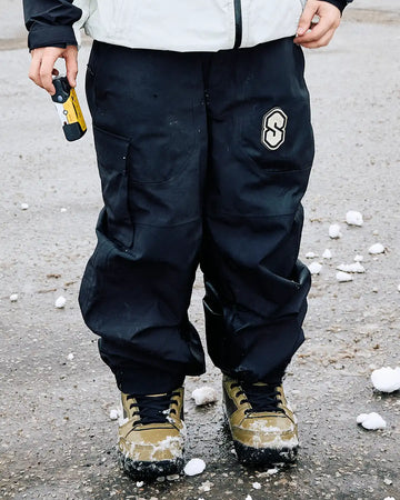 3 Ply Ripstop Snow Pants - Black