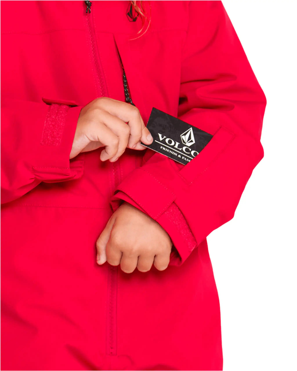 Little Flurry One Piece Kid's Winter Suit - Bright Cherry