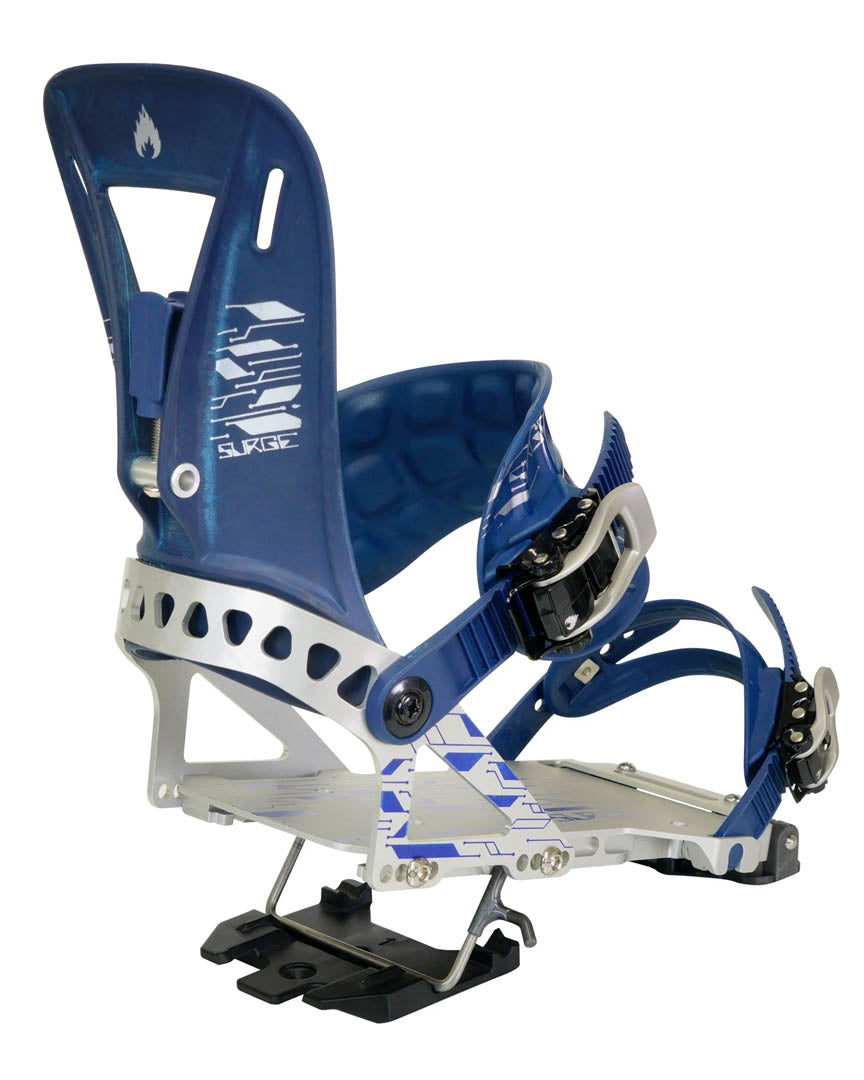 Surge St Splitboard Bindings - Metal/Blue 2024