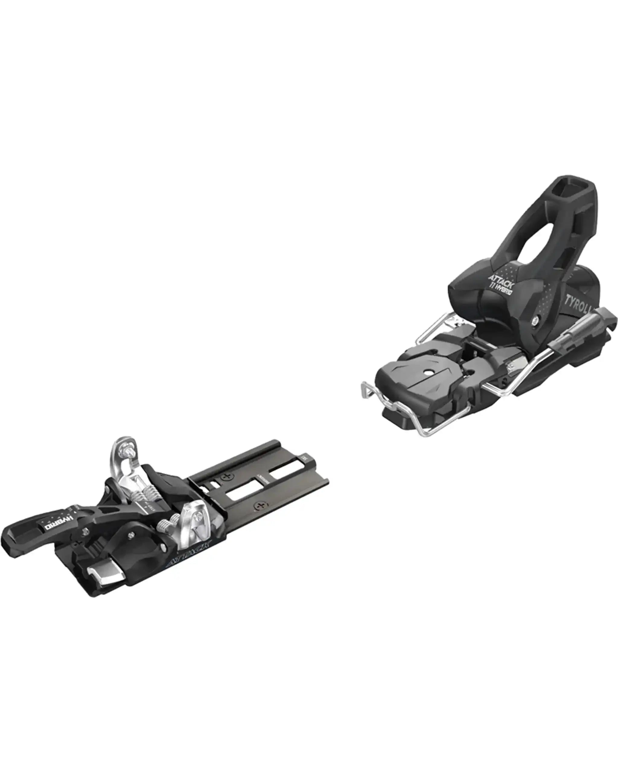Attack Hybrid 11 Mn/Pt Ski Bindings - Black/Silver
