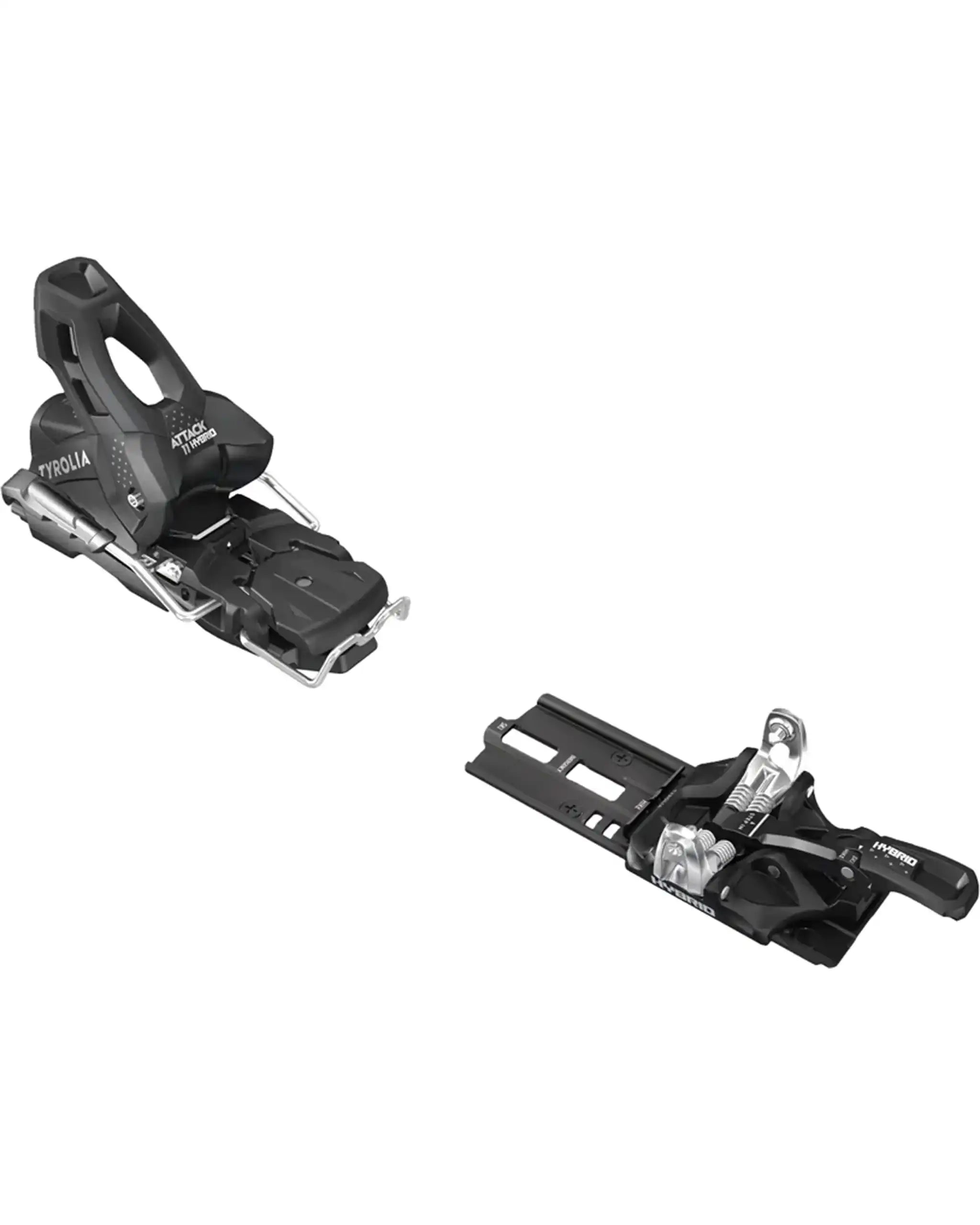 Attack Hybrid 11 Mn/Pt Ski Bindings - Black/Silver