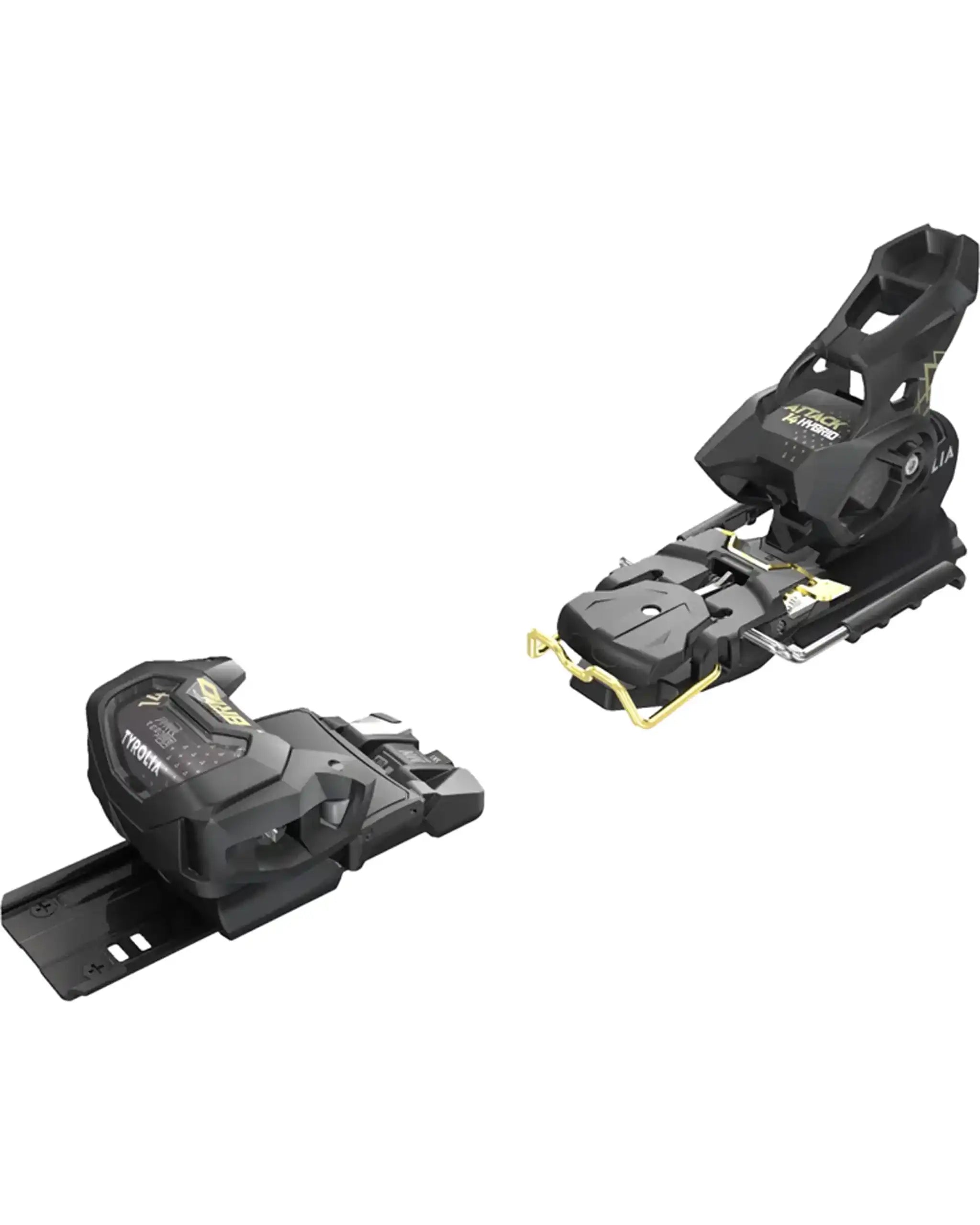 Attack Hybrid 14 Mn/Pt Ski Bindings - Black/Gold