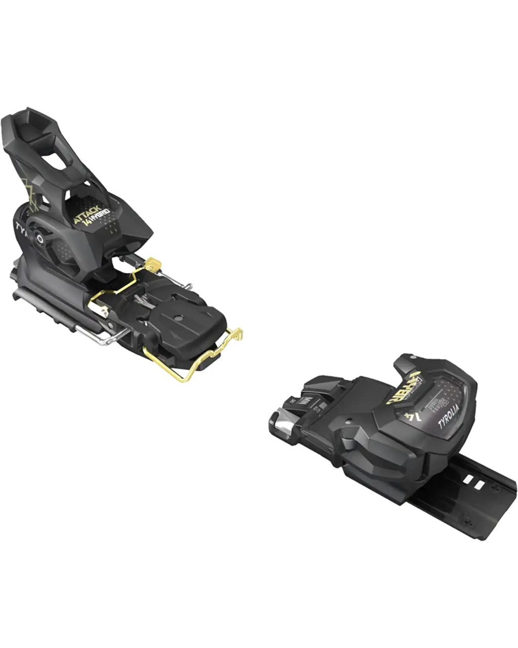 Attack Hybrid 14 Mn/Pt Ski Bindings - Black/Gold