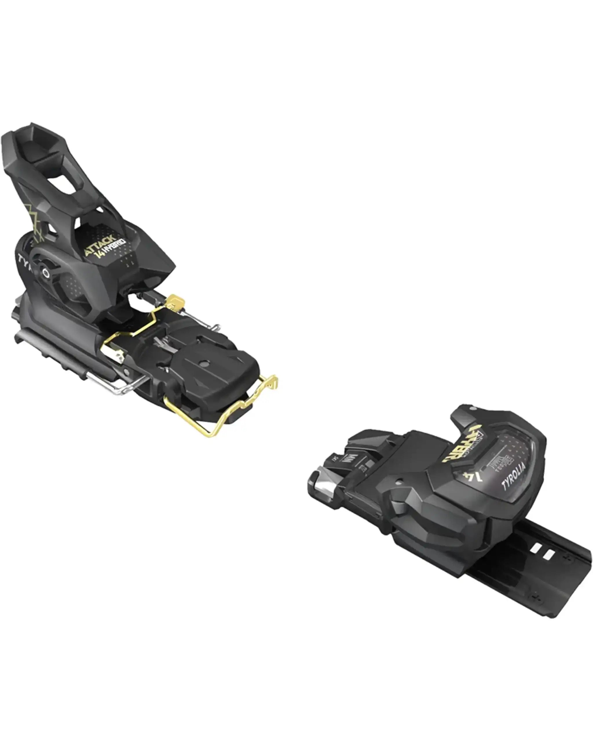 Attack Hybrid 14 Mn/Pt Ski Bindings - Black/Gold