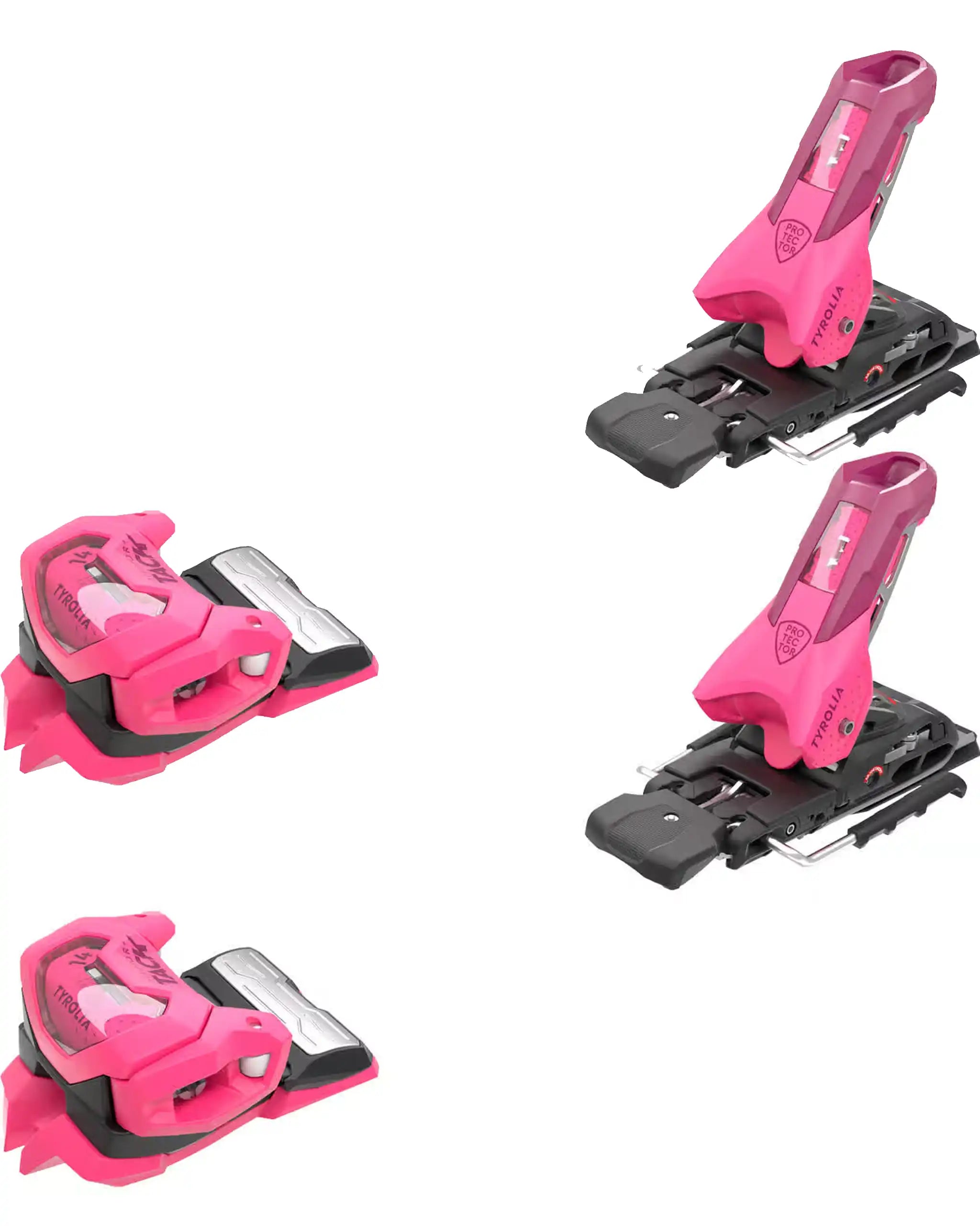 Protector+ Attack 14 Gw Ski Bindings - Pink 2027
