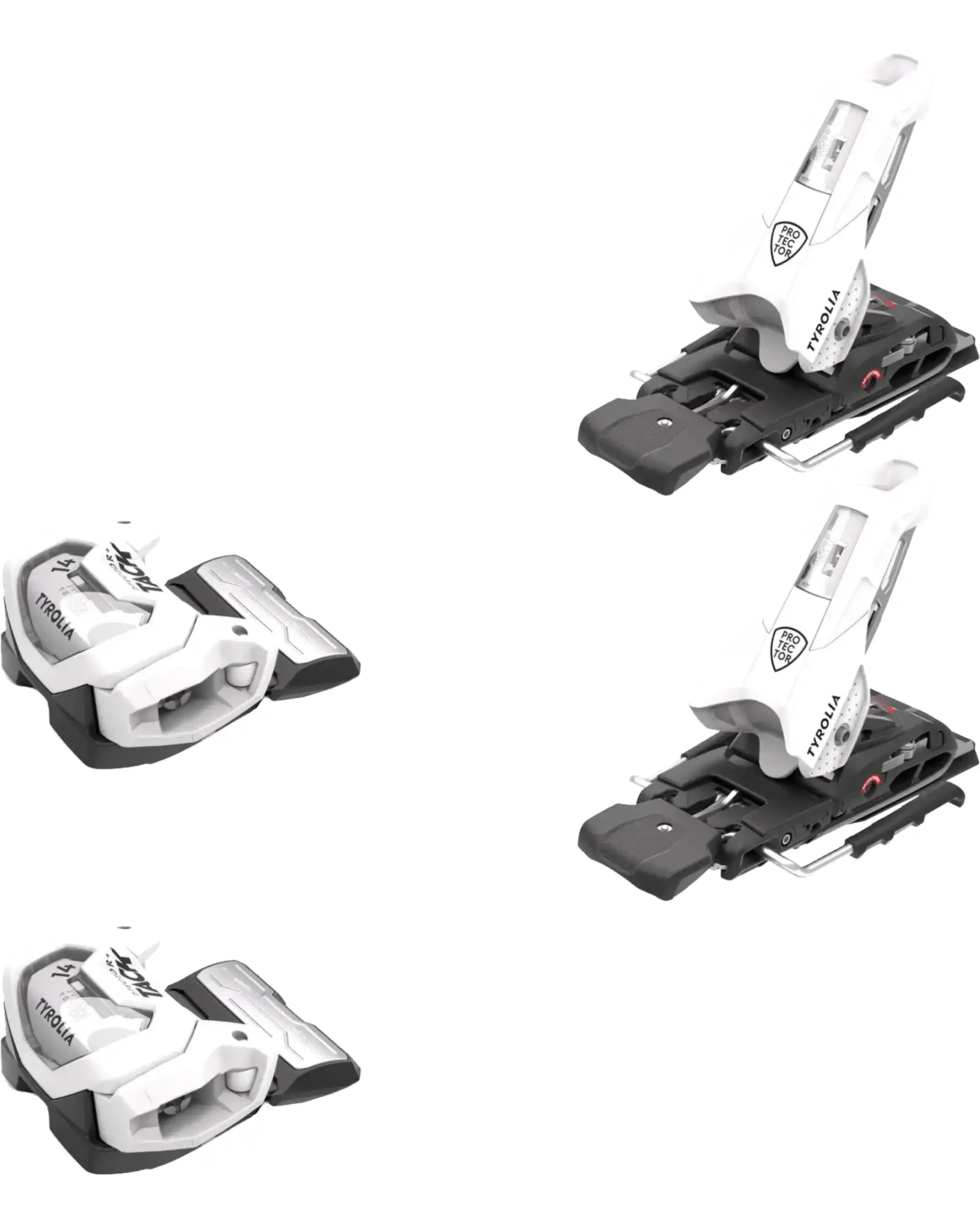 Protector+ Attack 14 Gw Ski Bindings - White 2027