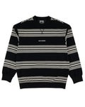 Cotton Ouaté Stripped Crew - Black