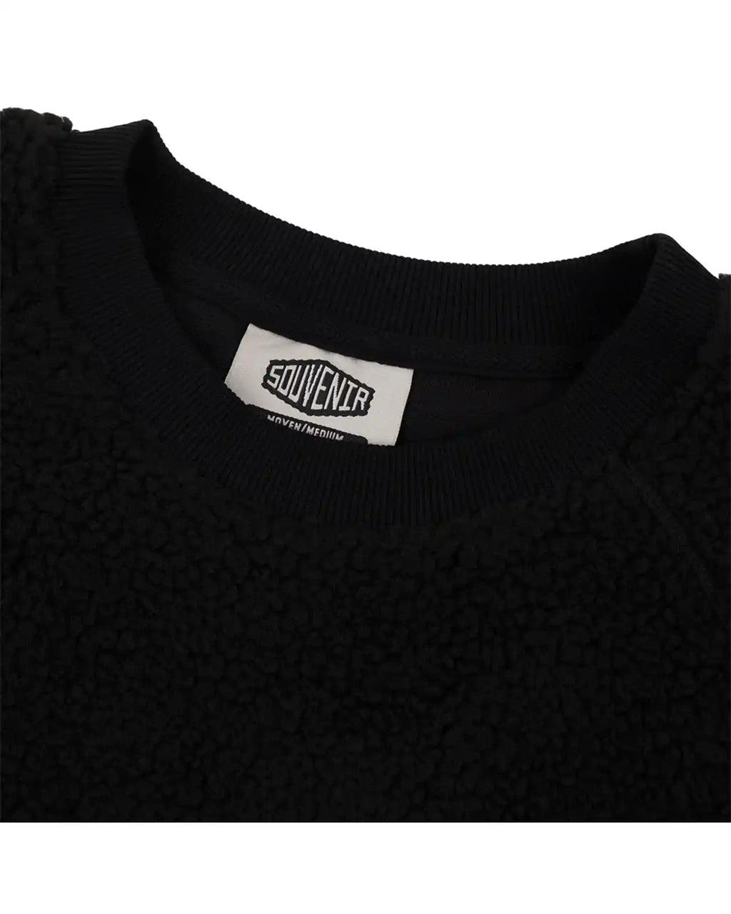 Cotton Ouaté Sherpa Crew - Black